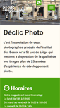 Mobile Screenshot of declicphoto.be